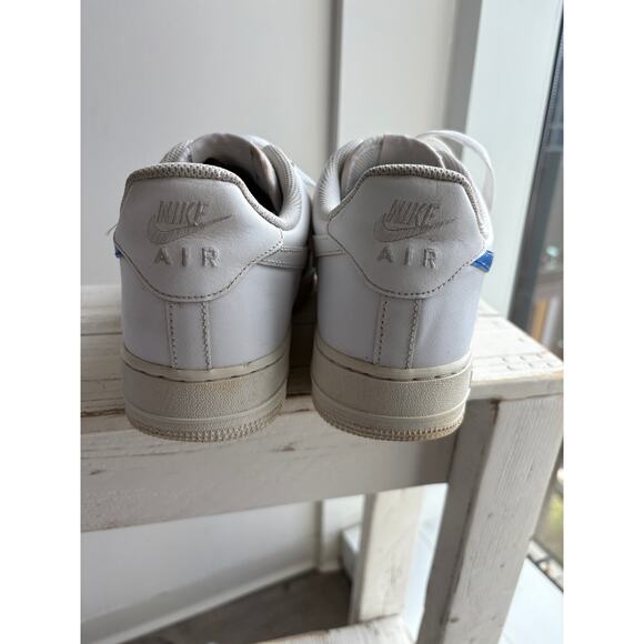 Custom Hand Painted Wave AF1 Sneakers Mens 11 Streetwear Coastal Y2K Art